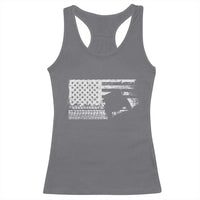 Off Road QUAD ATV Car Adventure Vintage American Flag Racerback Tank Top - Wonder Print Shop