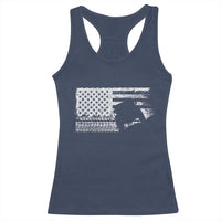 Off Road QUAD ATV Car Adventure Vintage American Flag Racerback Tank Top - Wonder Print Shop