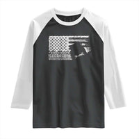 Off Road QUAD ATV Car Adventure Vintage American Flag Raglan Shirt - Wonder Print Shop