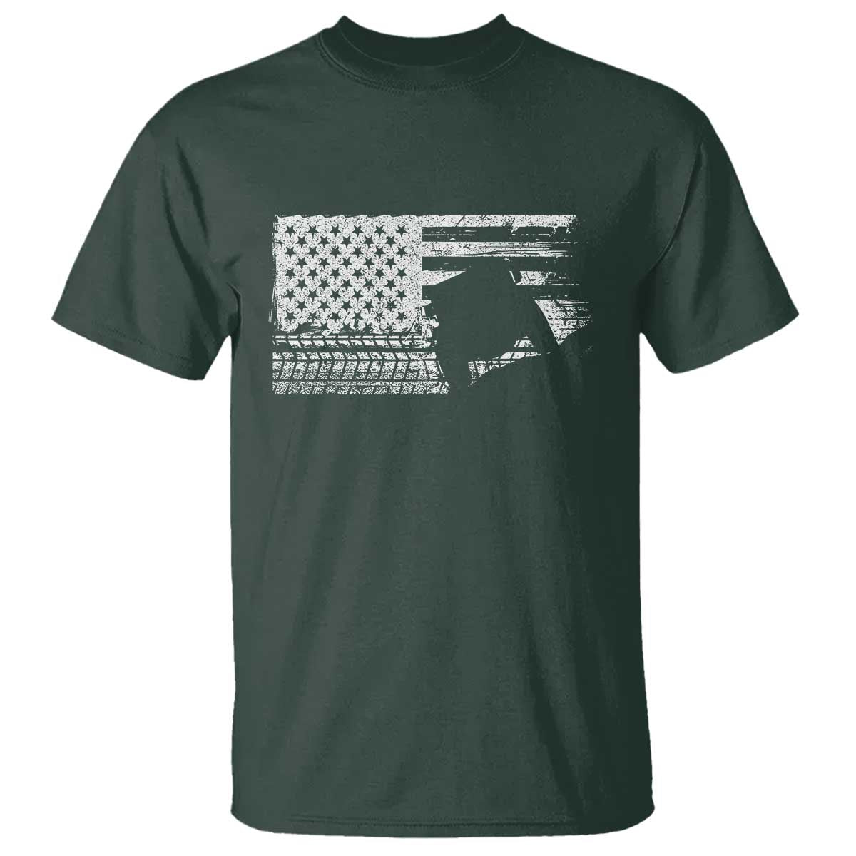 Off Road QUAD ATV Car Adventure Vintage American Flag T Shirt - Wonder Print Shop
