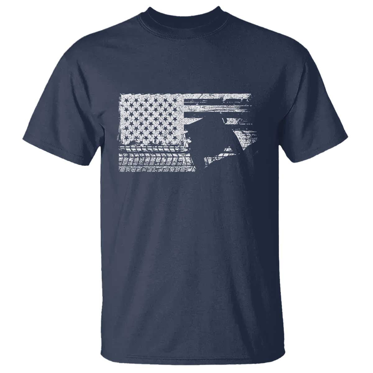 Off Road QUAD ATV Car Adventure Vintage American Flag T Shirt - Wonder Print Shop