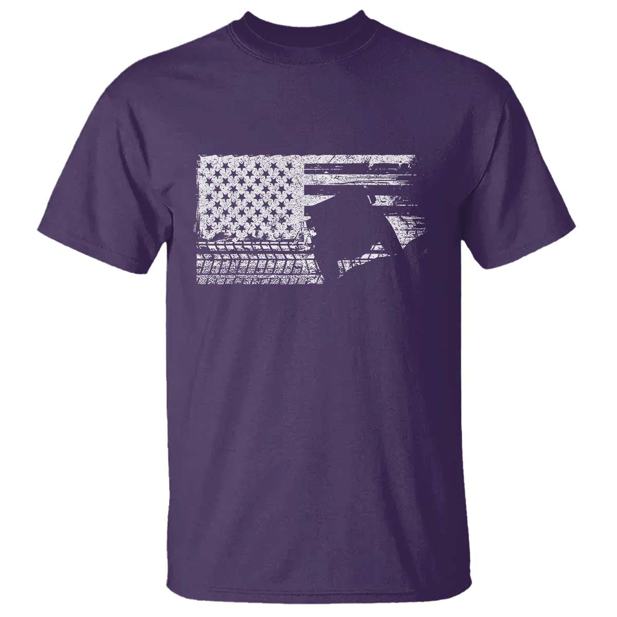 Off Road QUAD ATV Car Adventure Vintage American Flag T Shirt - Wonder Print Shop