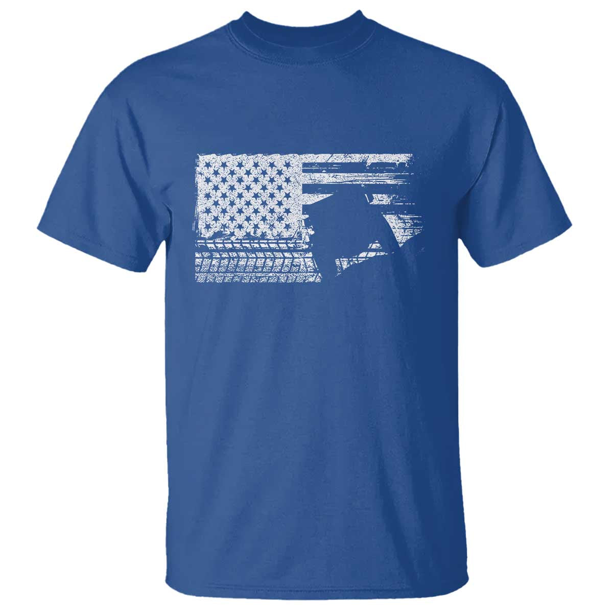 Off Road QUAD ATV Car Adventure Vintage American Flag T Shirt - Wonder Print Shop