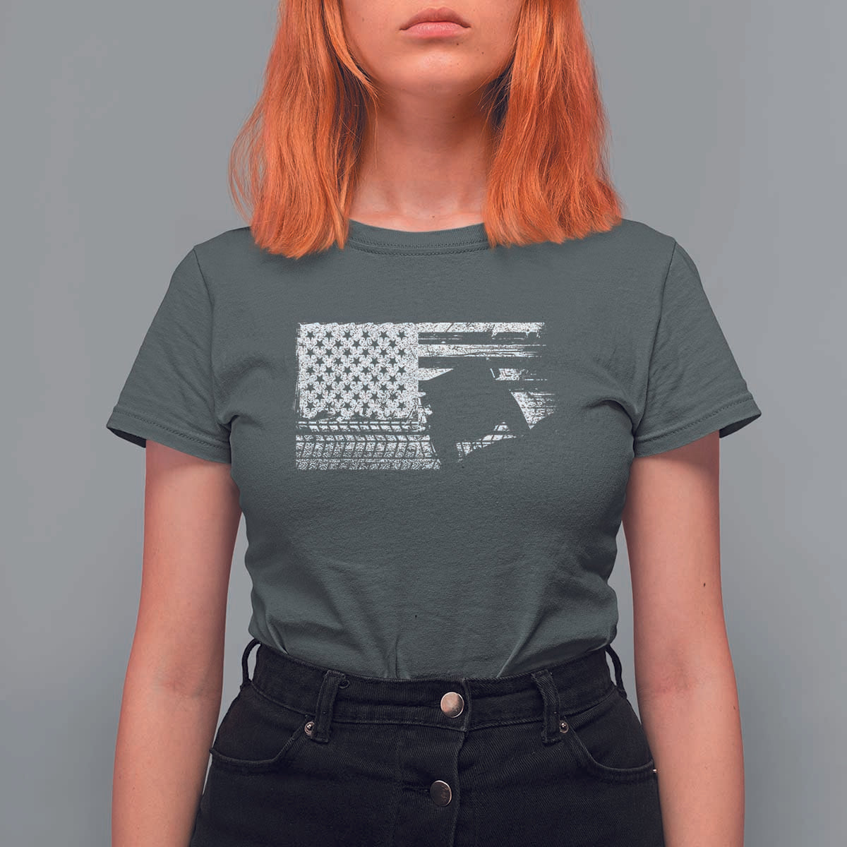 Off Road QUAD ATV Car Adventure Vintage American Flag T Shirt For Women - Wonder Print Shop