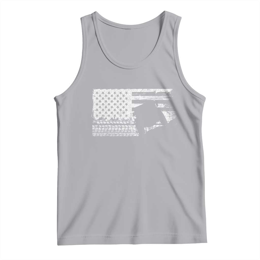 Off Road QUAD ATV Car Adventure Vintage American Flag Tank Top - Wonder Print Shop
