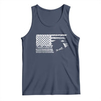 Off Road QUAD ATV Car Adventure Vintage American Flag Tank Top - Wonder Print Shop