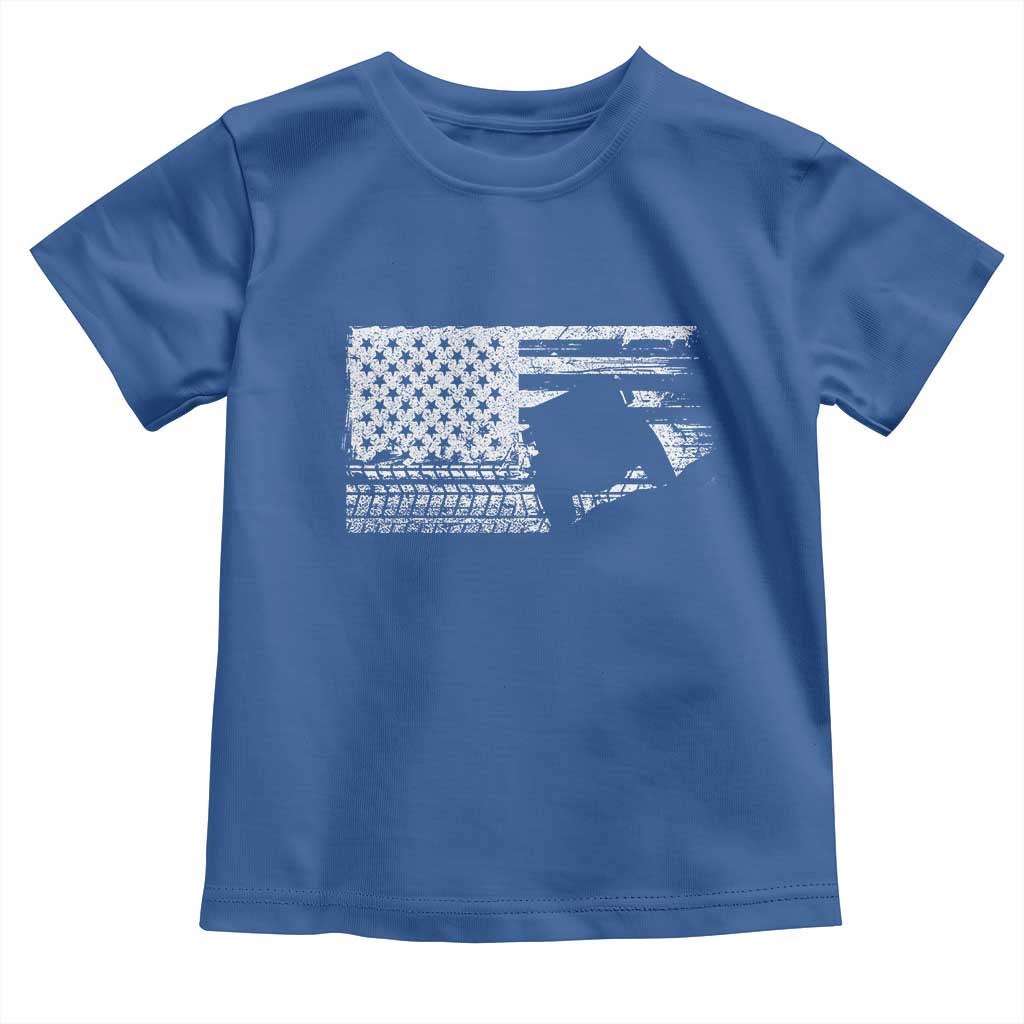 Off Road QUAD ATV Car Adventure Vintage American Flag Toddler T Shirt - Wonder Print Shop