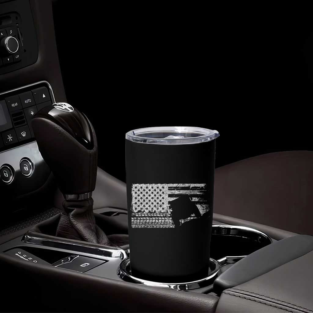 Off Road QUAD ATV Car Adventure Vintage American Flag Tumbler Cup - Wonder Print Shop