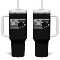 Off Road QUAD ATV Car Adventure Vintage American Flag Tumbler With Handle - Wonder Print Shop