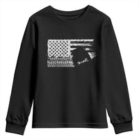Off Road QUAD ATV Car Adventure Vintage American Flag Youth Sweatshirt - Wonder Print Shop