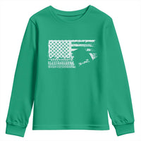Off Road QUAD ATV Car Adventure Vintage American Flag Youth Sweatshirt - Wonder Print Shop