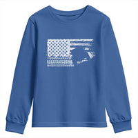 Off Road QUAD ATV Car Adventure Vintage American Flag Youth Sweatshirt - Wonder Print Shop
