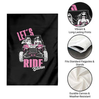 Funny Lets Ride Bitches Garden Flag UTV SXS Four Wheeler UTV Offroad Mudding - Wonder Print Shop