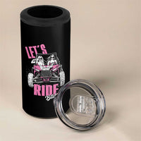 Funny Lets Ride Bitches 4 in 1 Can Cooler Tumbler UTV SXS Four Wheeler UTV Offroad Mudding - Wonder Print Shop