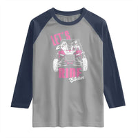 Funny Lets Ride Bitches Raglan Shirt UTV SXS Four Wheeler UTV Offroad Mudding - Wonder Print Shop