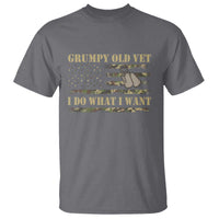 Funny Grumpy Old Vet I Do What I Want T Shirt Military Veteran Camo American Flag - Wonder Print Shop