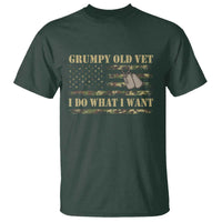 Funny Grumpy Old Vet I Do What I Want T Shirt Military Veteran Camo American Flag - Wonder Print Shop