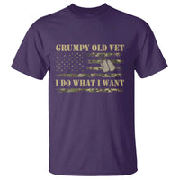 Funny Grumpy Old Vet I Do What I Want T Shirt Military Veteran Camo American Flag - Wonder Print Shop