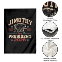 Jimothy For President 2028 Garden Flag Funny Jimothy The Raccoon Seattle Trash Panda Meme