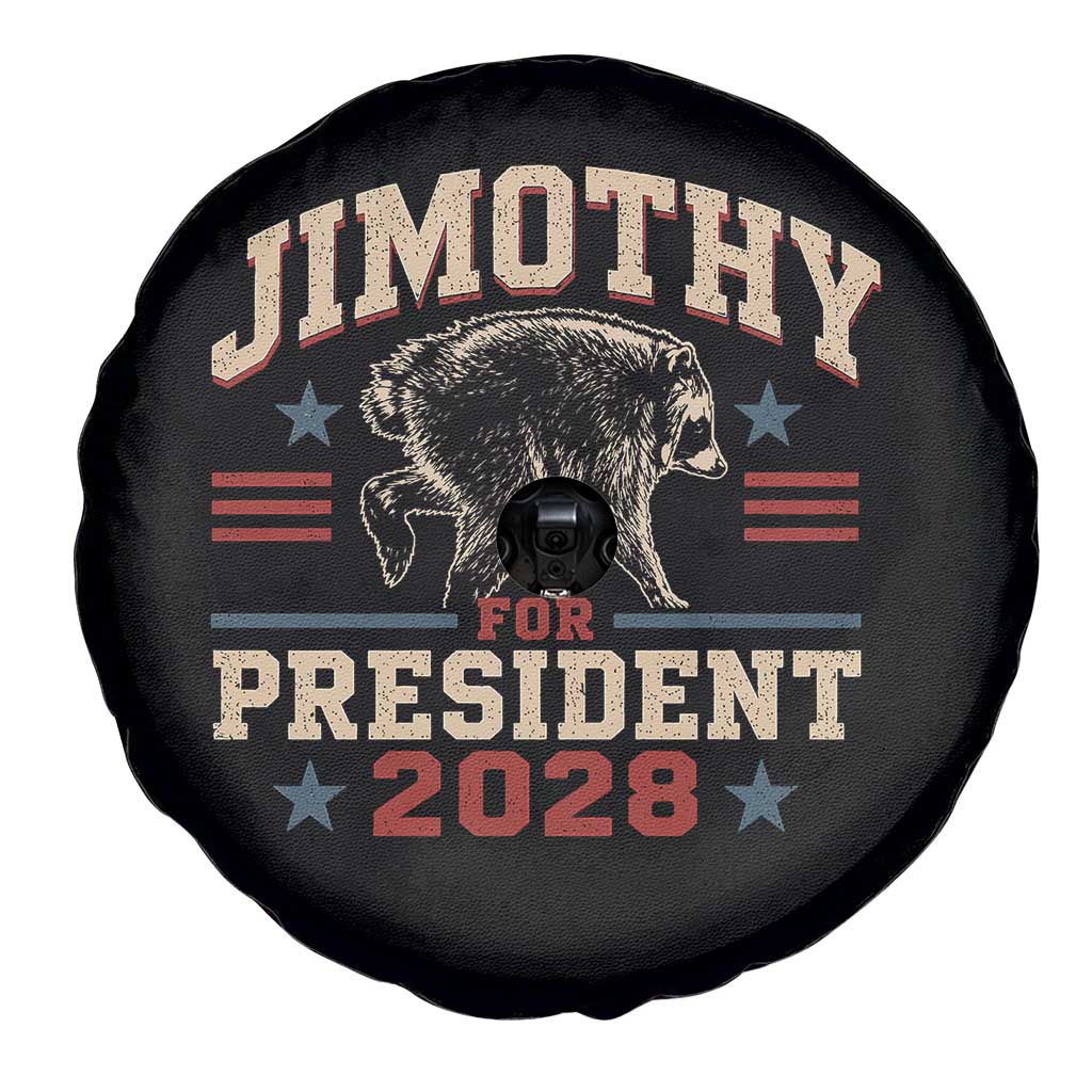 Jimothy For President 2028 Spare Tire Cover Funny Jimothy The Raccoon Seattle Trash Panda Meme