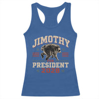 Jimothy For President 2028 Racerback Tank Top Funny Jimothy The Raccoon Seattle Trash Panda Meme