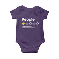 People 1 Star Total Nightmare Would Not Recommend Baby Onesie Funny Sarcastic