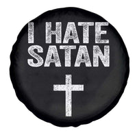 I Hate Satan Spare Tire Cover Funny Christian Jesus Cross
