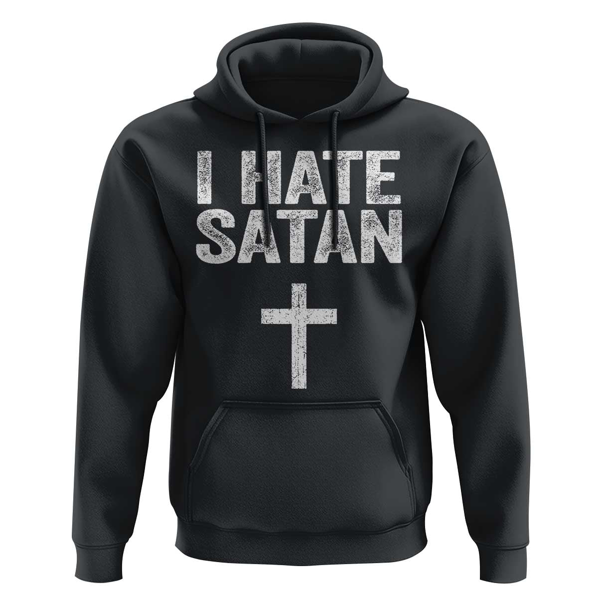 I Hate Satan Hoodie Funny Christian Jesus Cross