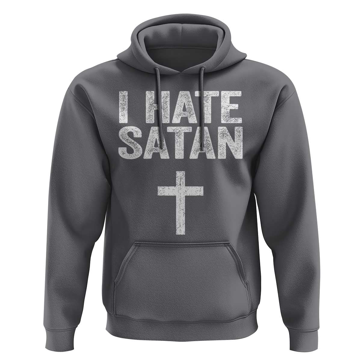 I Hate Satan Hoodie Funny Christian Jesus Cross