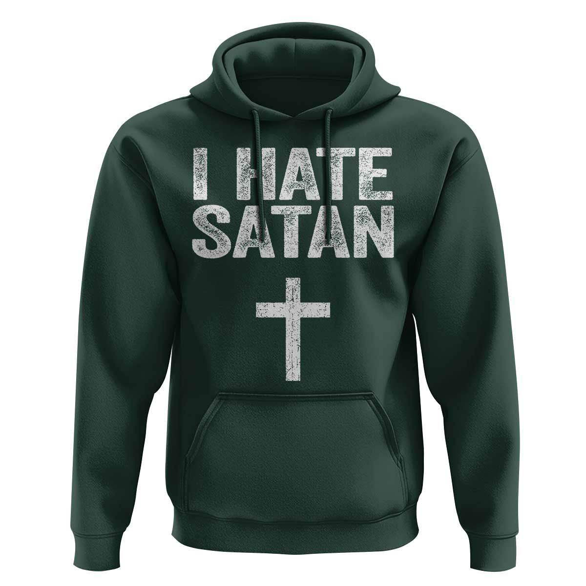 I Hate Satan Hoodie Funny Christian Jesus Cross