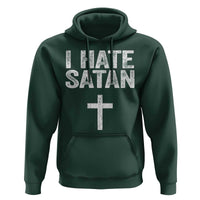 I Hate Satan Hoodie Funny Christian Jesus Cross