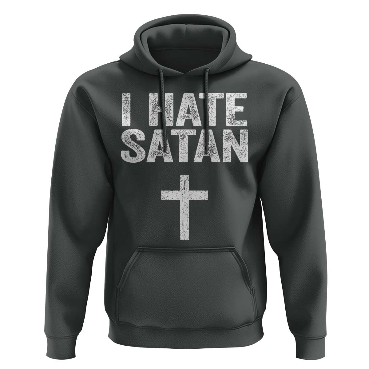 I Hate Satan Hoodie Funny Christian Jesus Cross