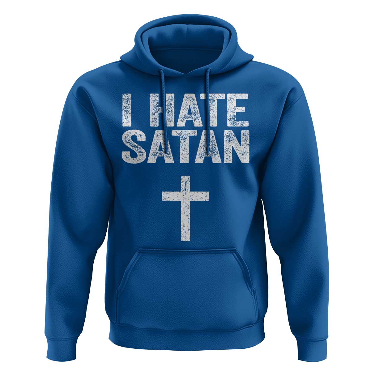 I Hate Satan Hoodie Funny Christian Jesus Cross