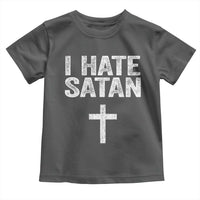I Hate Satan Toddler T Shirt Funny Christian Jesus Cross