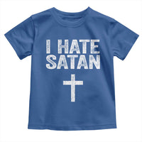 I Hate Satan Toddler T Shirt Funny Christian Jesus Cross