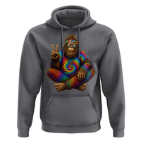 Hippie Bigfoot Peace Sign Tie Dye Sasquatch Hoodie