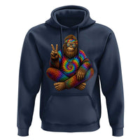 Hippie Bigfoot Peace Sign Tie Dye Sasquatch Hoodie