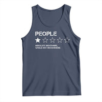 People 1 Star Absolute Nightmare Would Not Recommend Tank Top Funny Bold Text