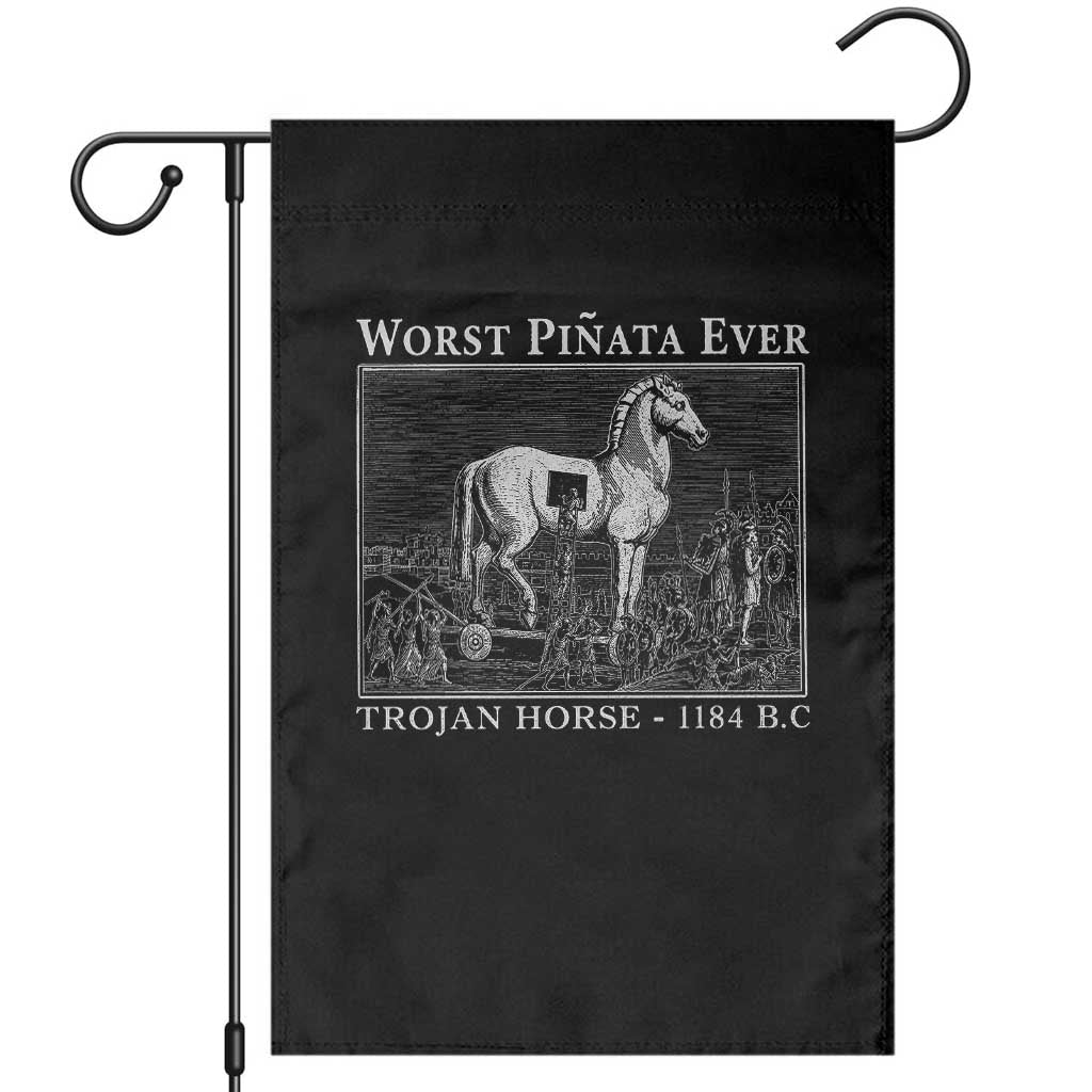 Worst Pinata Ever Trojan Horse Garden Flag Funny Greek Mythology History