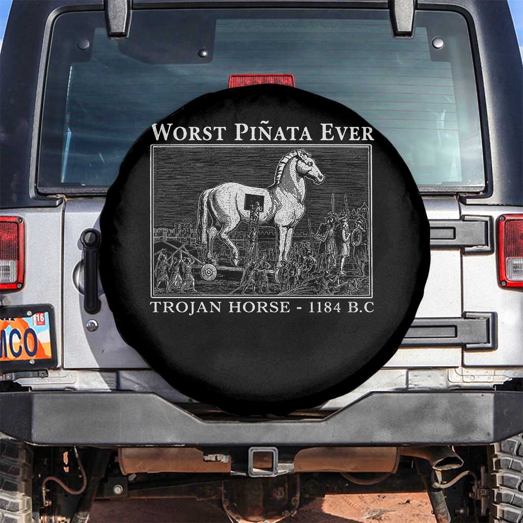 Worst Pinata Ever Trojan Horse Spare Tire Cover Funny Greek Mythology History