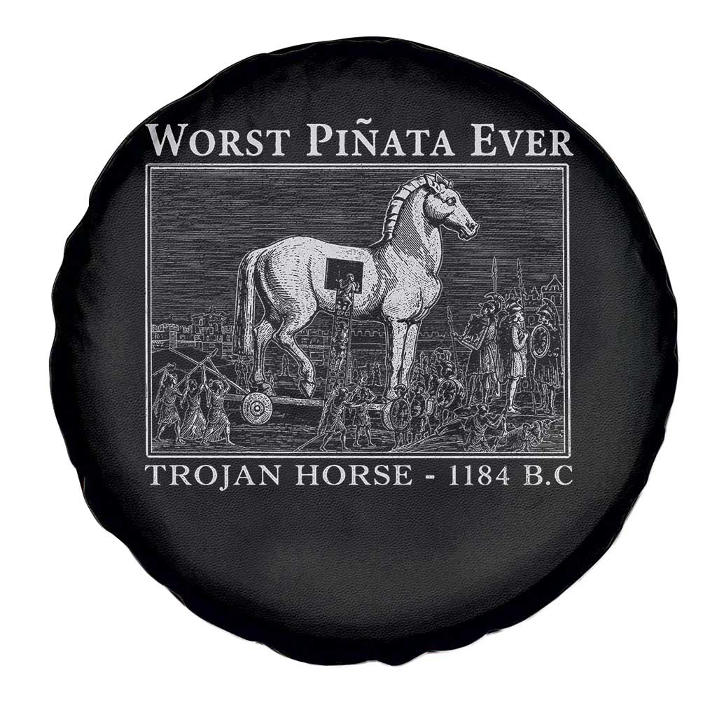 Worst Pinata Ever Trojan Horse Spare Tire Cover Funny Greek Mythology History
