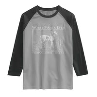 Worst Pinata Ever Trojan Horse Raglan Shirt Funny Greek Mythology History