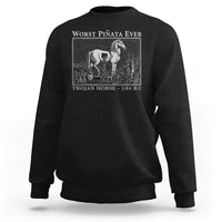 Worst Pinata Ever Trojan Horse Sweatshirt Funny Greek Mythology History