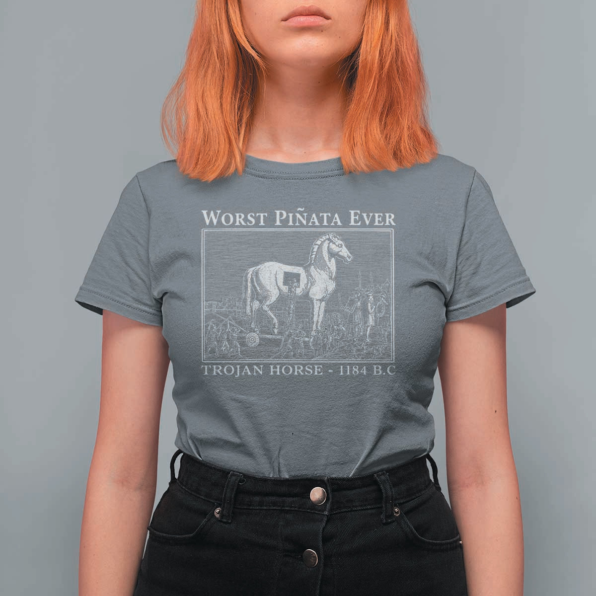 Worst Pinata Ever Trojan Horse T Shirt For Women Funny Greek Mythology History