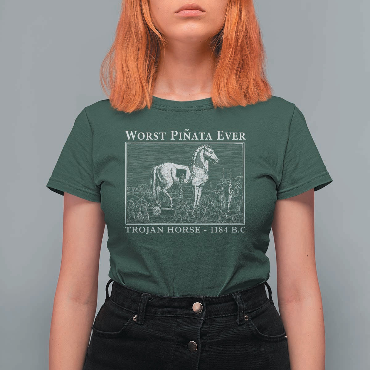 Worst Pinata Ever Trojan Horse T Shirt For Women Funny Greek Mythology History