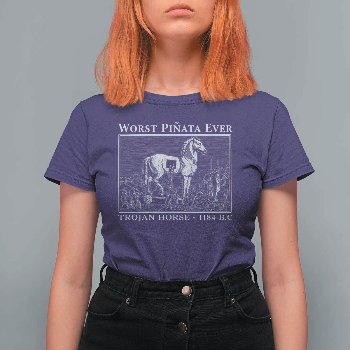 Worst Pinata Ever Trojan Horse T Shirt For Women Funny Greek Mythology History