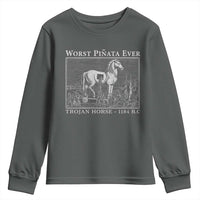 Worst Pinata Ever Trojan Horse Youth Sweatshirt Funny Greek Mythology History