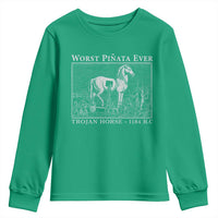 Worst Pinata Ever Trojan Horse Youth Sweatshirt Funny Greek Mythology History