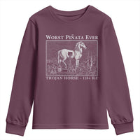 Worst Pinata Ever Trojan Horse Youth Sweatshirt Funny Greek Mythology History