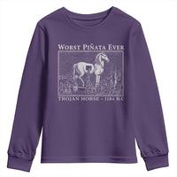 Worst Pinata Ever Trojan Horse Youth Sweatshirt Funny Greek Mythology History